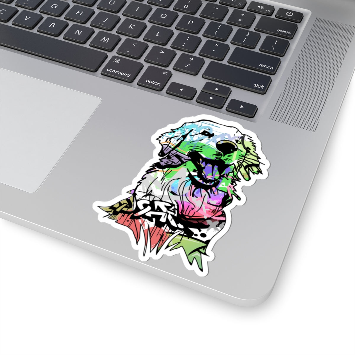 Graffiti Golden Retriever Sticker