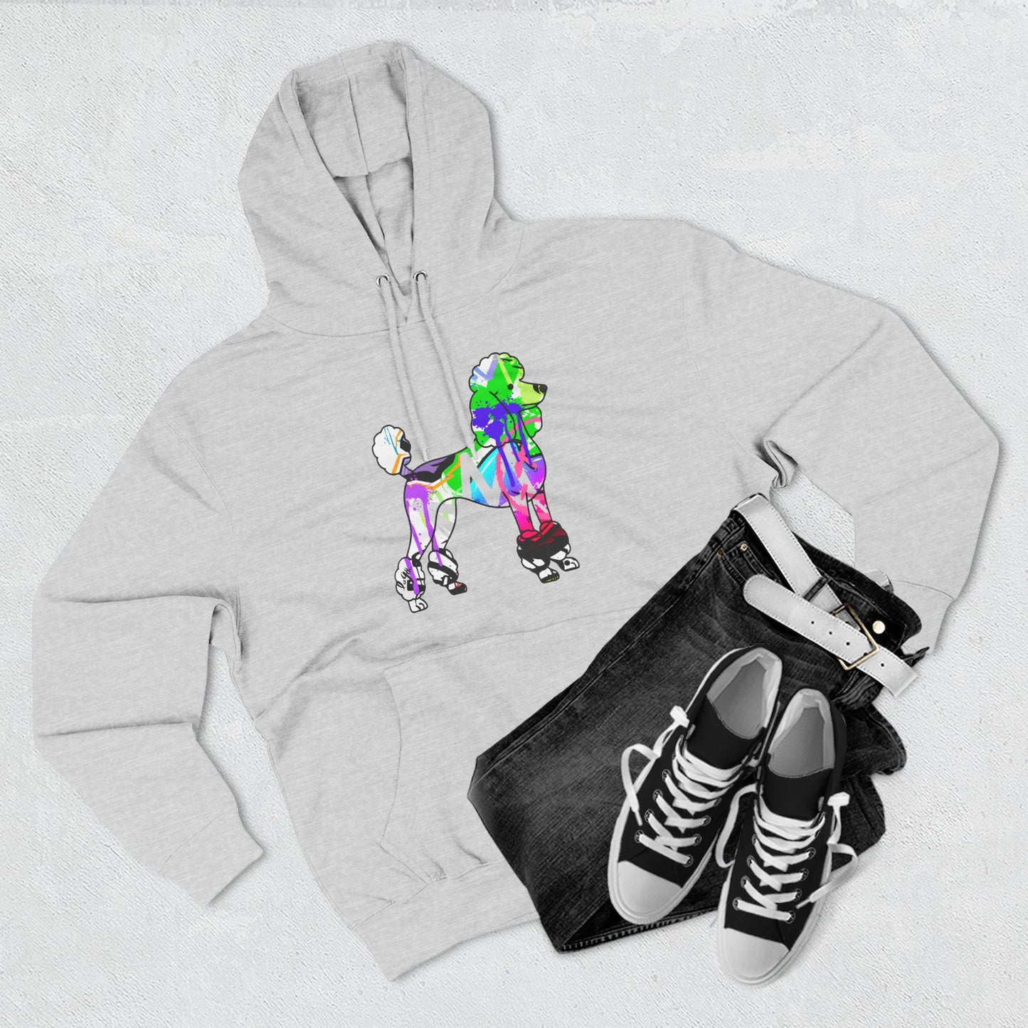 Unisex Hoodie | Graffiti Street Art Poodle