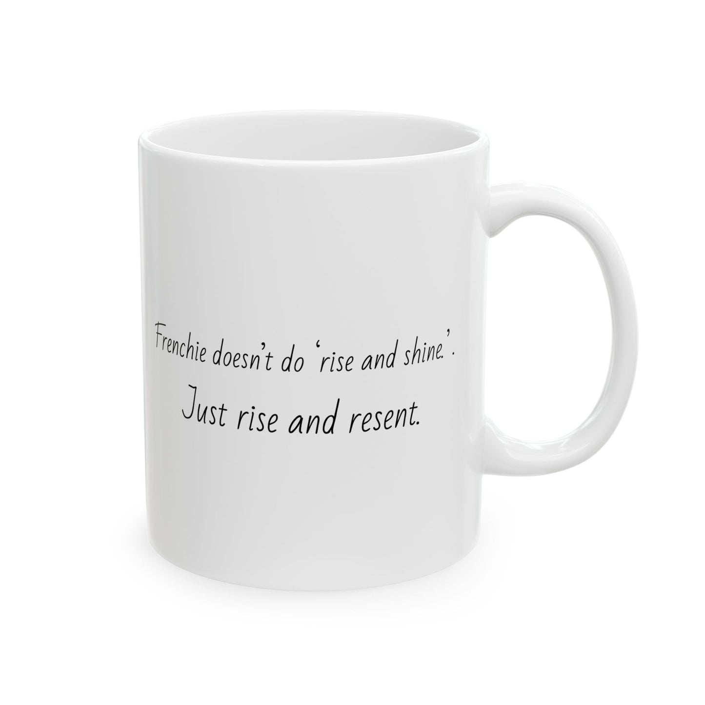 Elegant French Bulldog dog gifts featured on a stylish mug, perfect for pet lovers and collectors