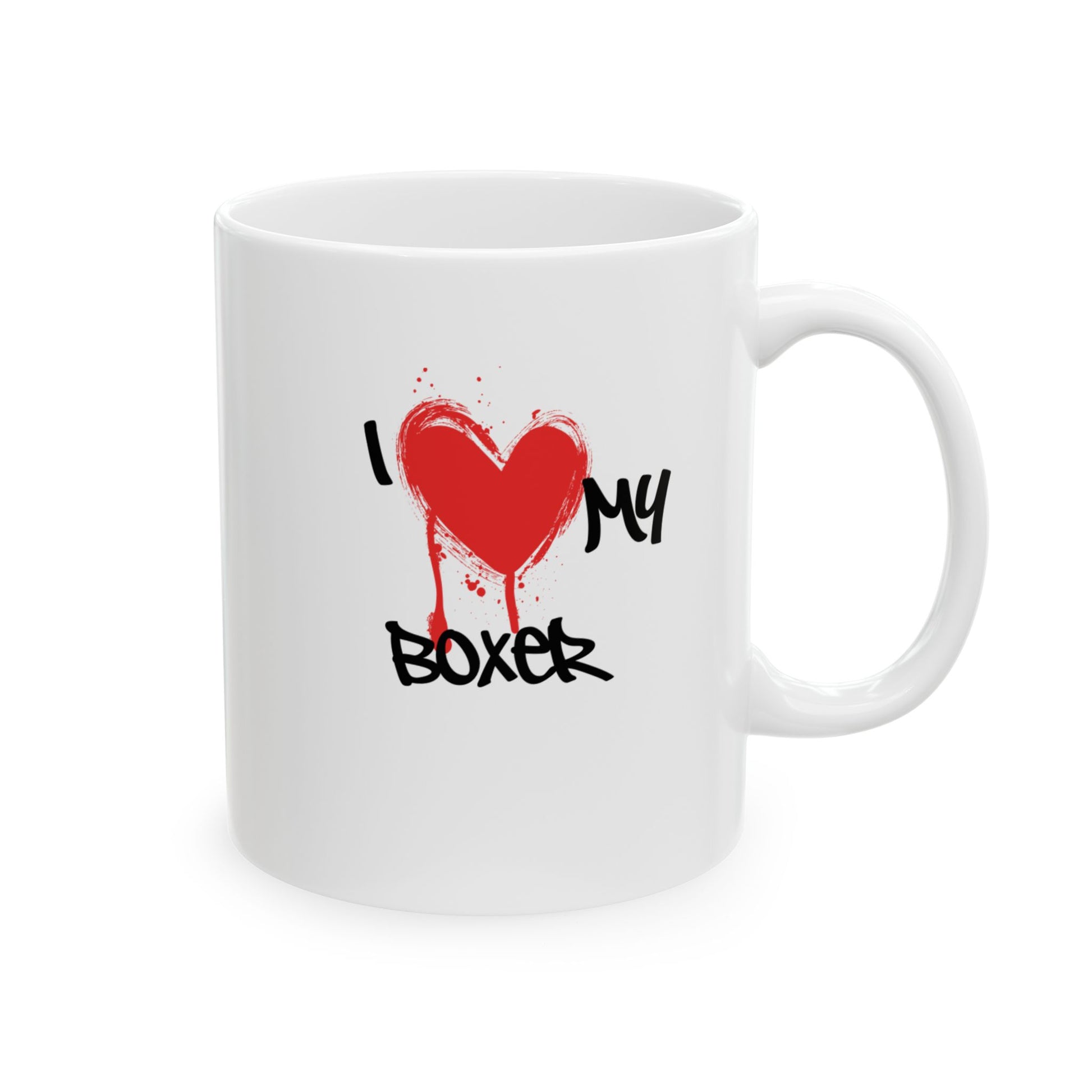 Boxer Mug - Graffiti Street Art Dog Gift | 'You Call That a Bone? No Wonder Youre Single' | Unique Dog Lover Coffee Cup | Modern Pet Art - LaGrutta Art and Designs