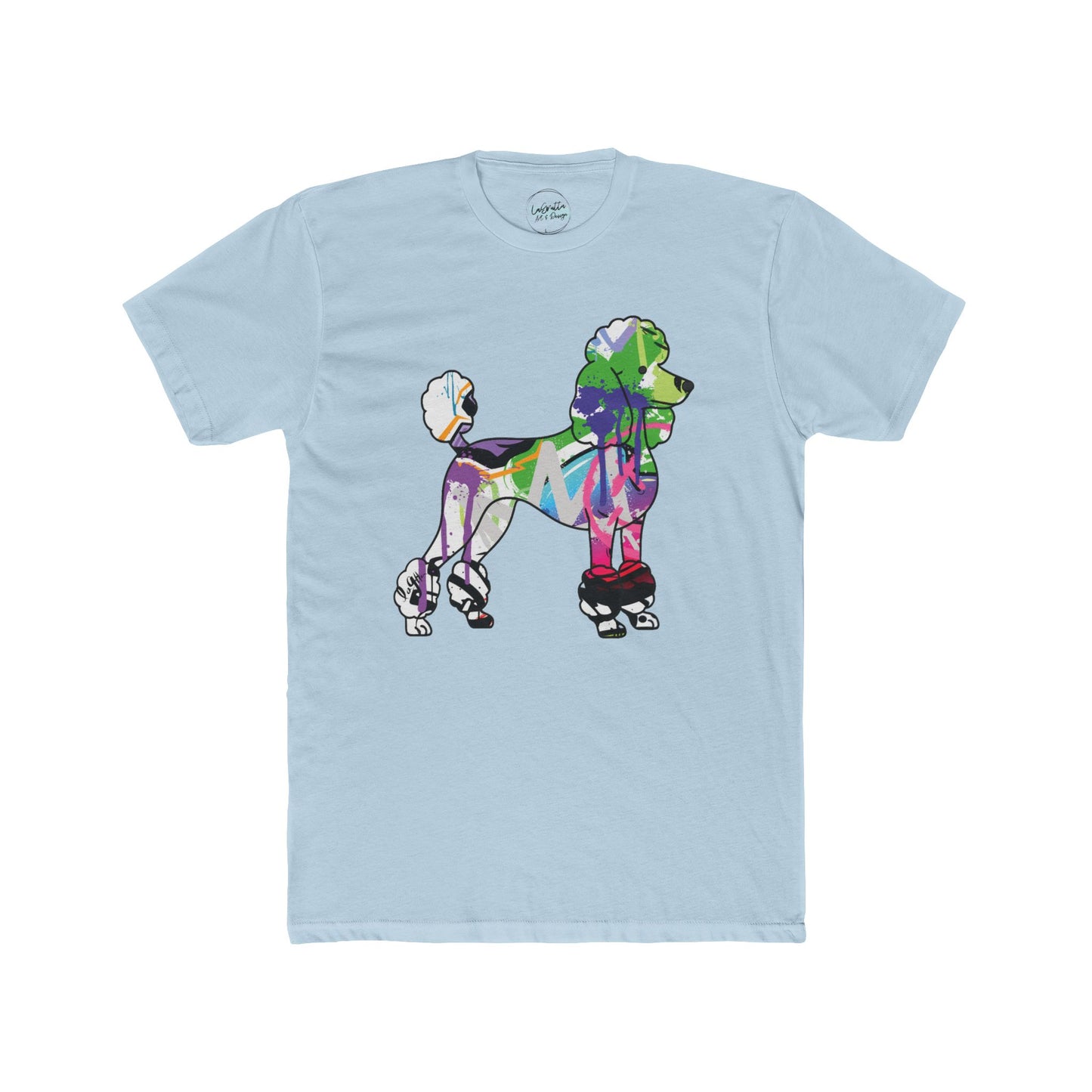 Unisex Cotton Tee | Graffiti Poodle Street Art Design