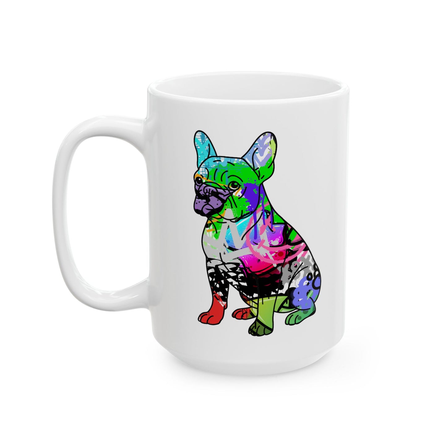 Personalized French Bulldog Mug - Graffiti Street Art Dog Gift