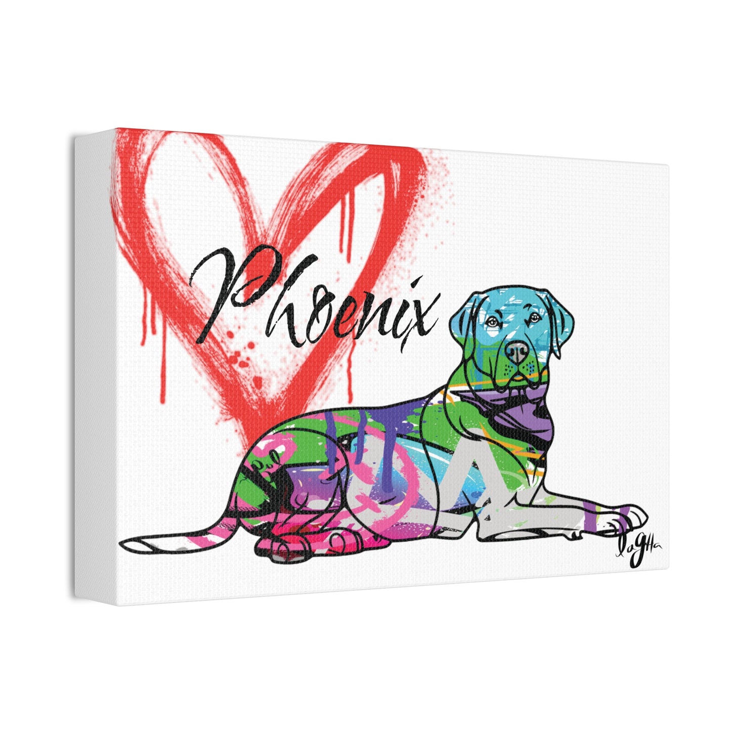 Personalized dog lover gift featuring custom pet portrait and name, perfect for dog enthusiasts