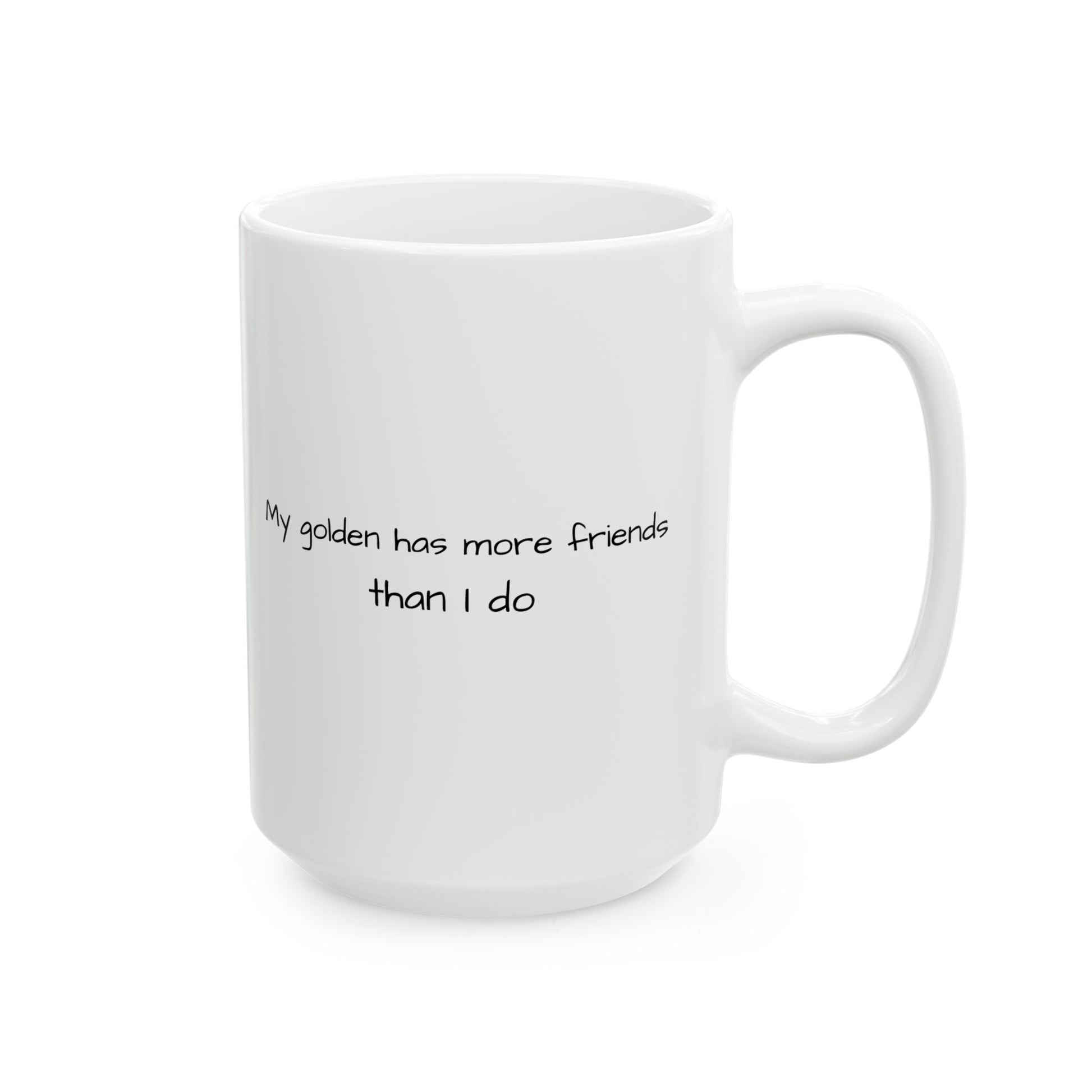 Golden Retriever mug for dog lovers, featuring a stylish design perfect for pet enthusiasts and coffee drinkers