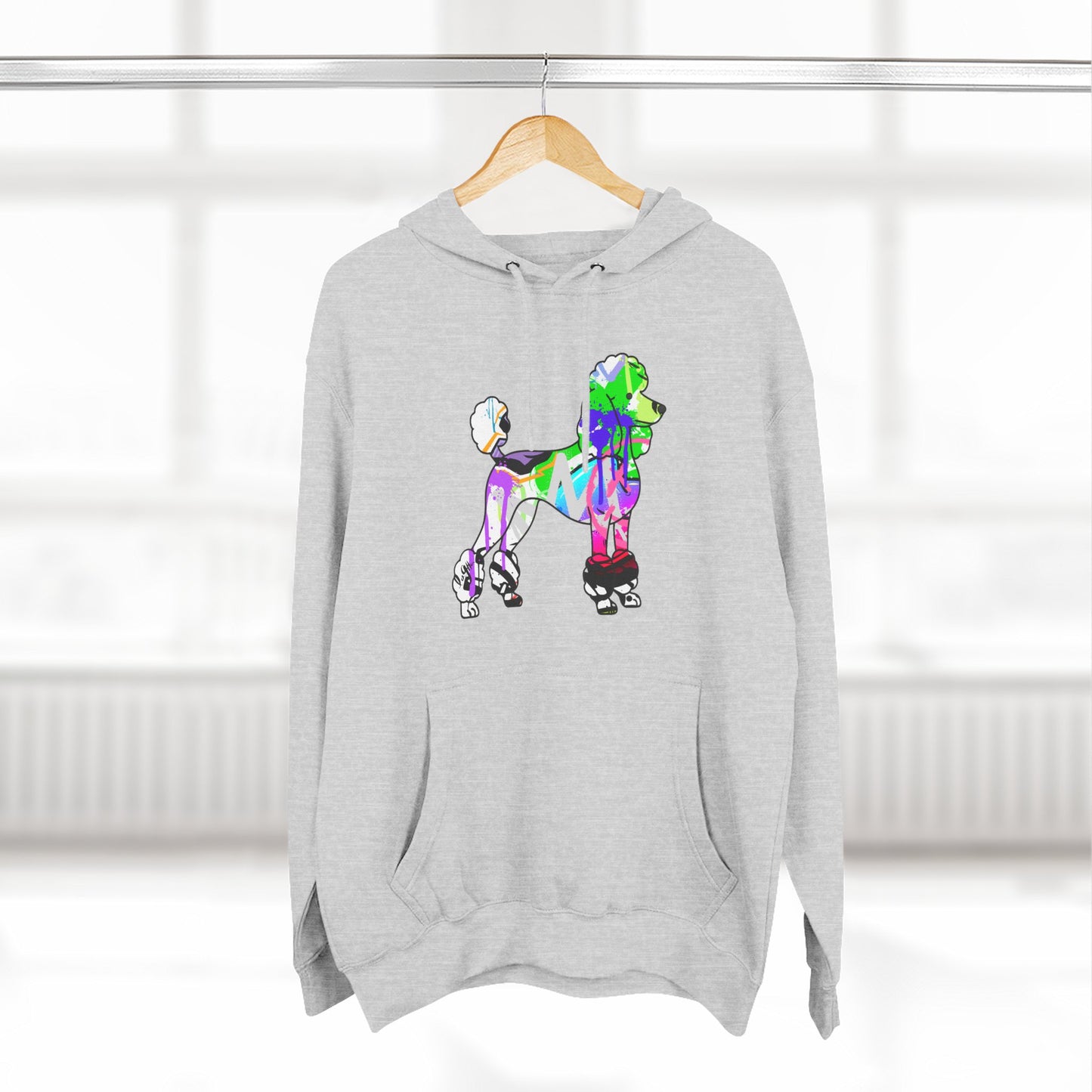 Unisex Hoodie | Graffiti Street Art Poodle