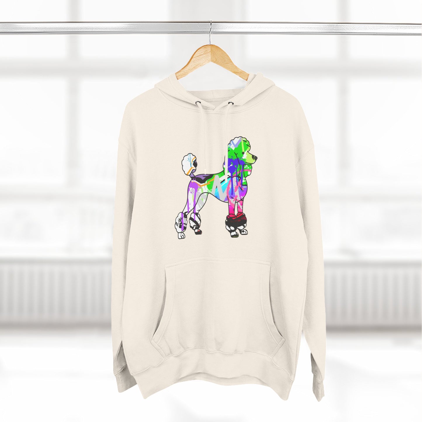 Unisex Hoodie | Graffiti Street Art Poodle