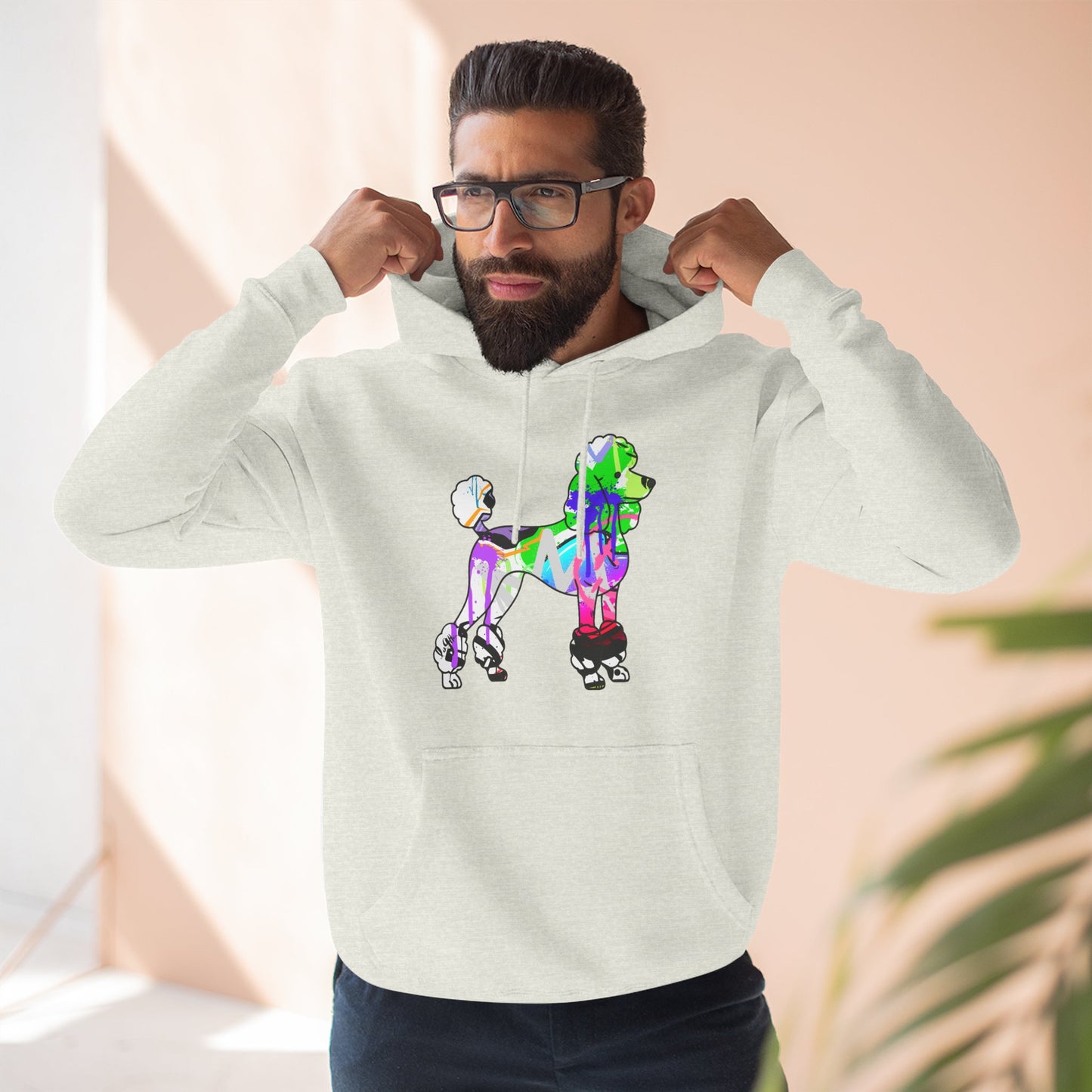 Unisex Hoodie | Graffiti Street Art Poodle