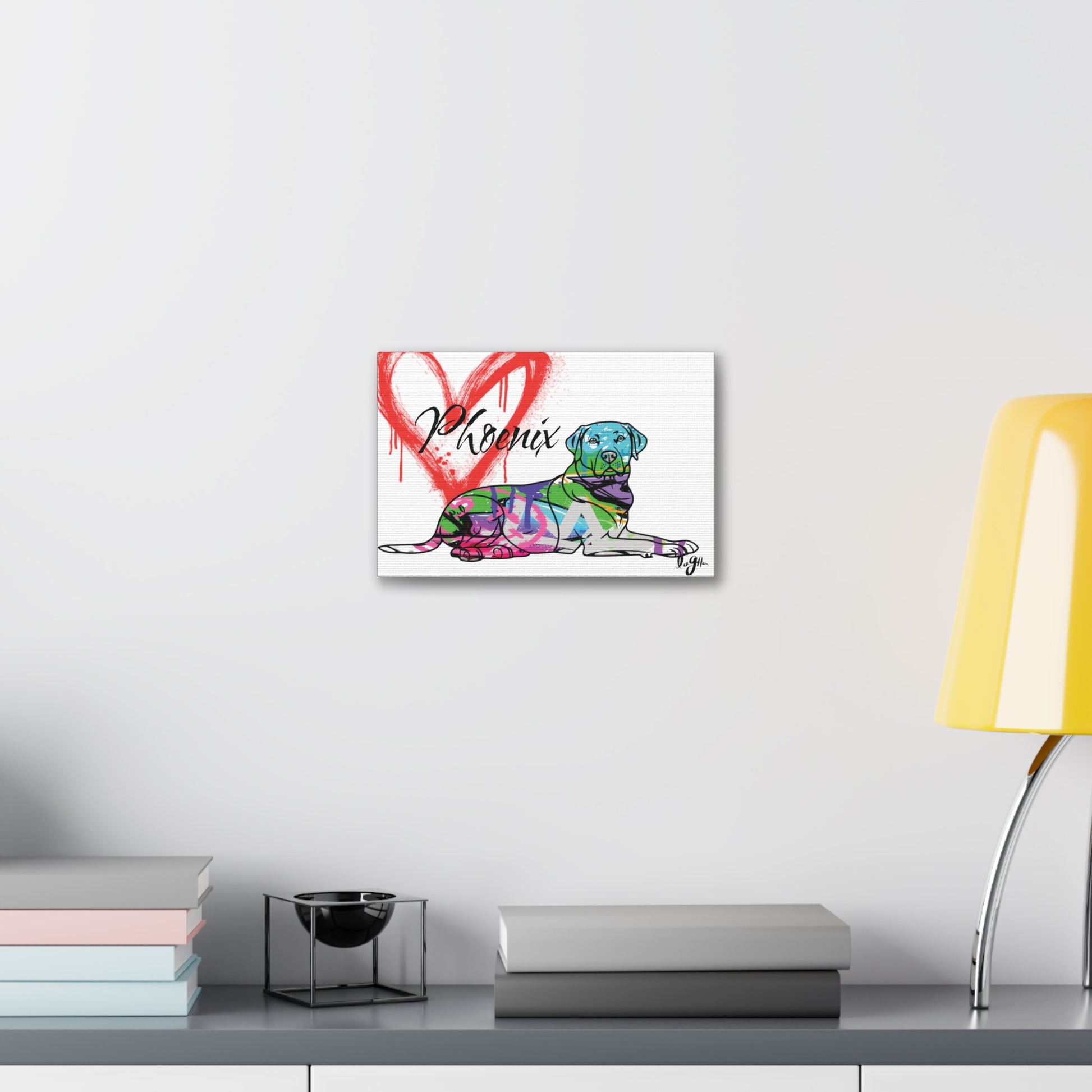 Personalized dog lover gift featuring custom pet portrait and name, perfect for dog enthusiasts