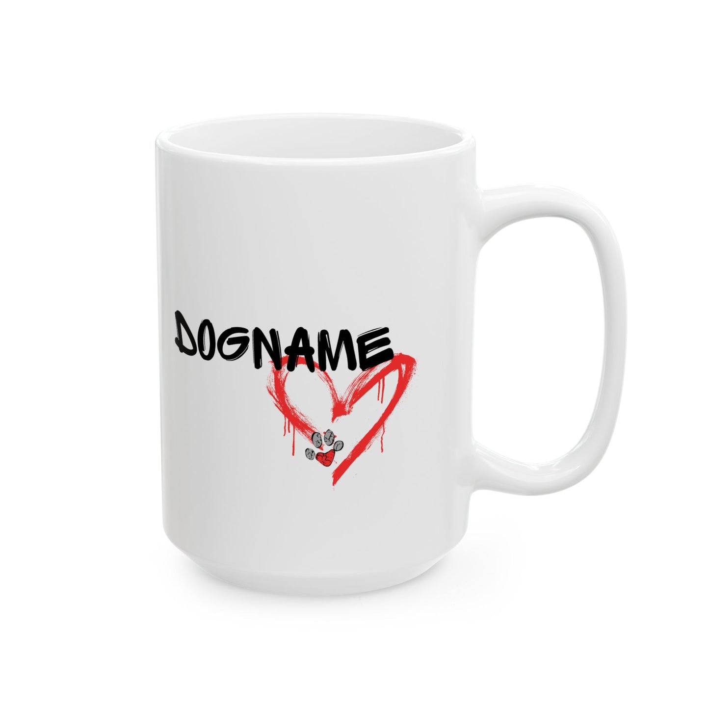 Personalized Graffiti-Style German Shepherd Mug - Urban Art Dog Lover Gift