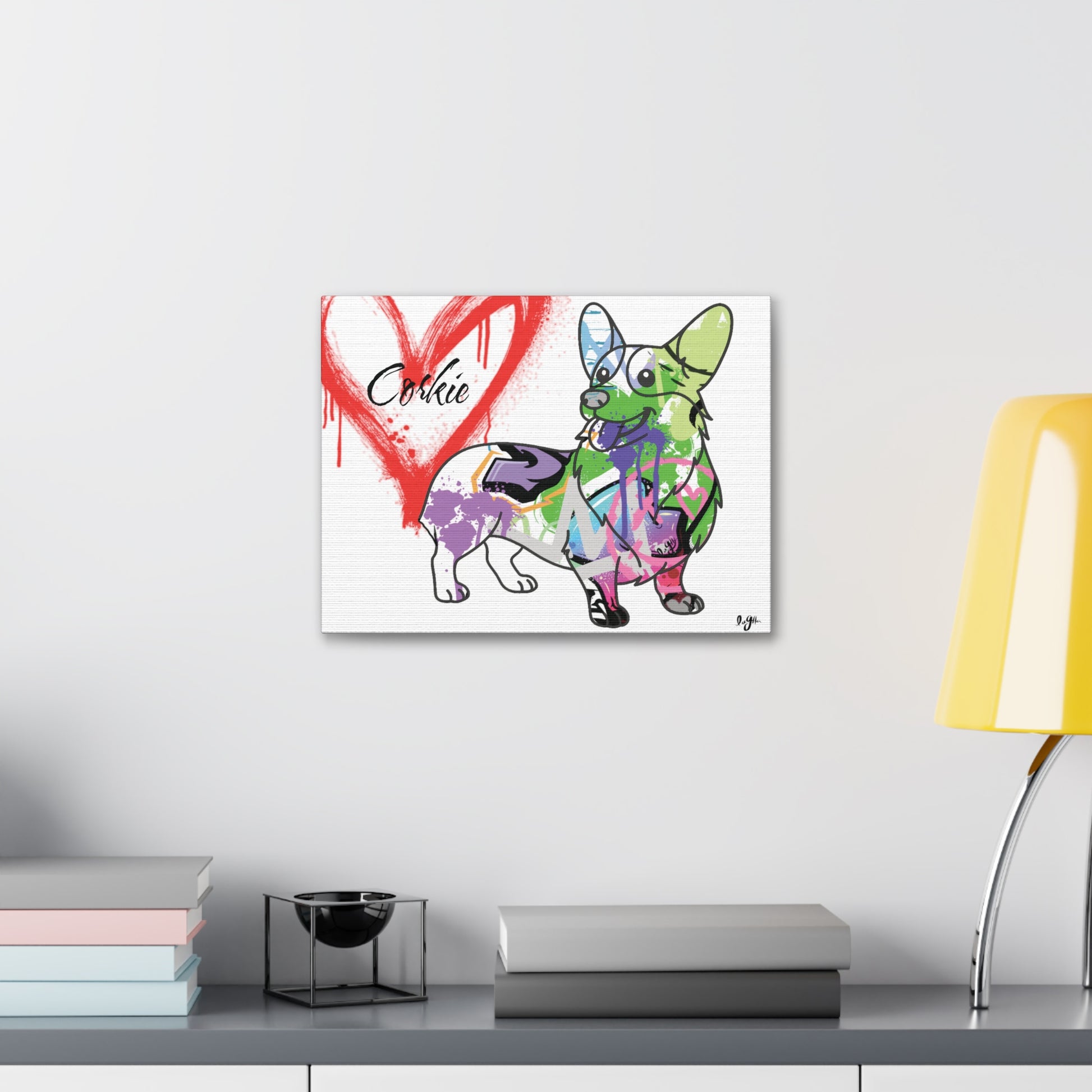 Personalized Corgi illustration showcasing unique and custom pet artwork for dog lovers and enthusiasts.