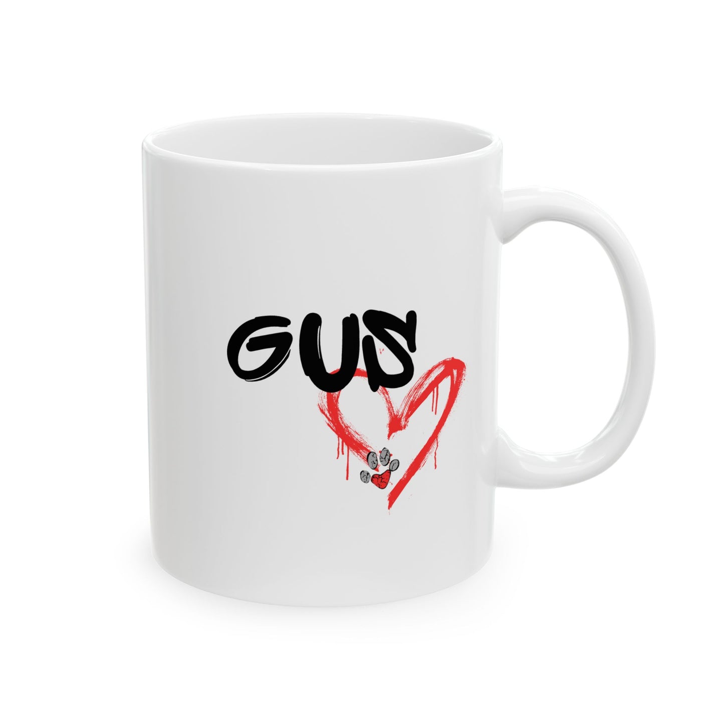Personalized Airedale Dog Ceramic Mug, Graffiti Street Art Style Coffee Cup