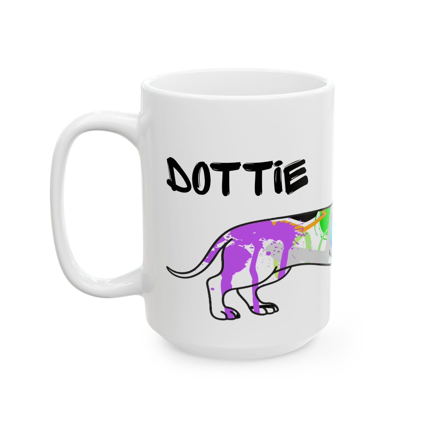 Personalized Dachshund Mug | Graffiti Street Art Dog Image
