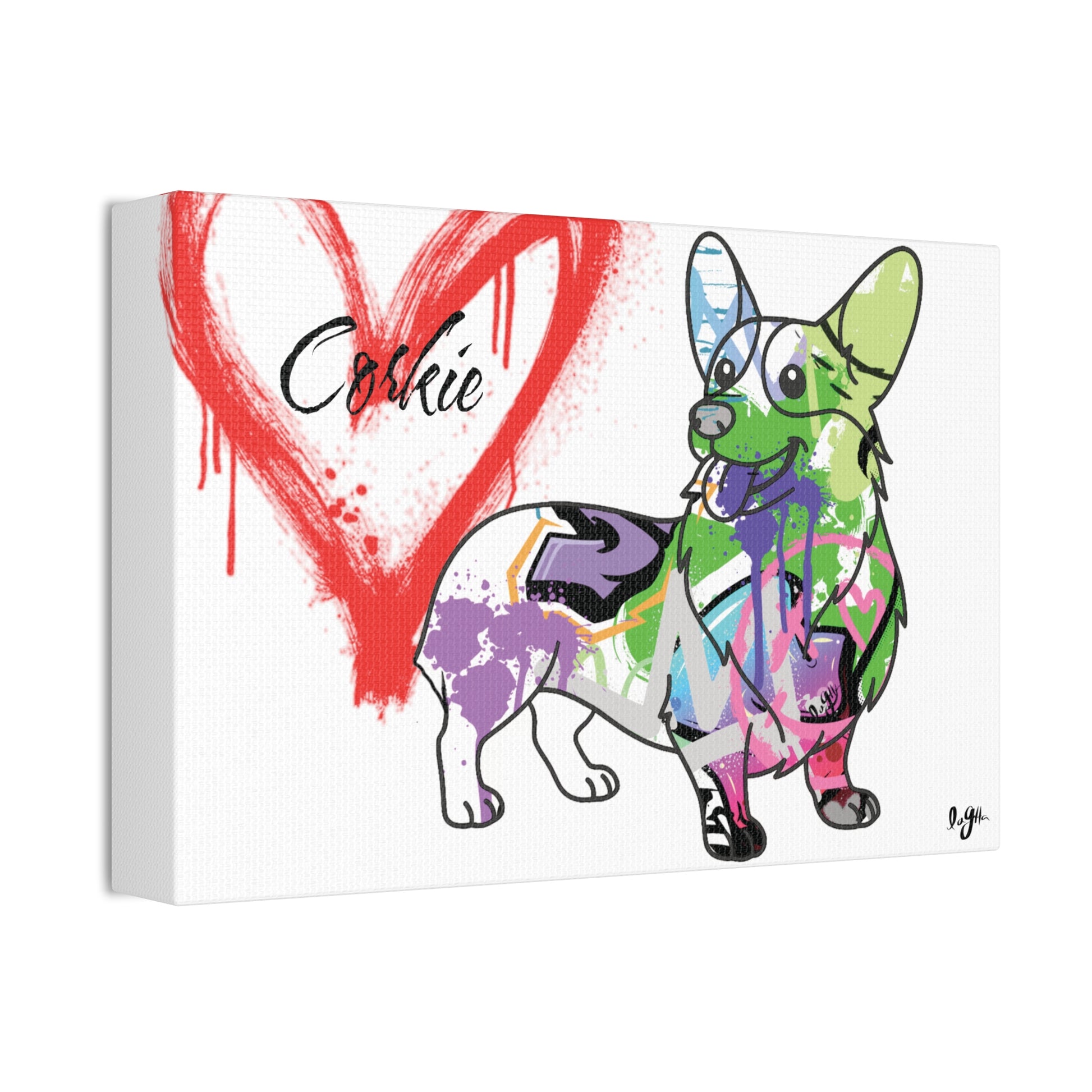 Personalized Corgi illustration showcasing unique and custom pet artwork for dog lovers and enthusiasts.