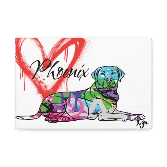 Personalized dog lover gift featuring custom pet portrait and name, perfect for dog enthusiasts