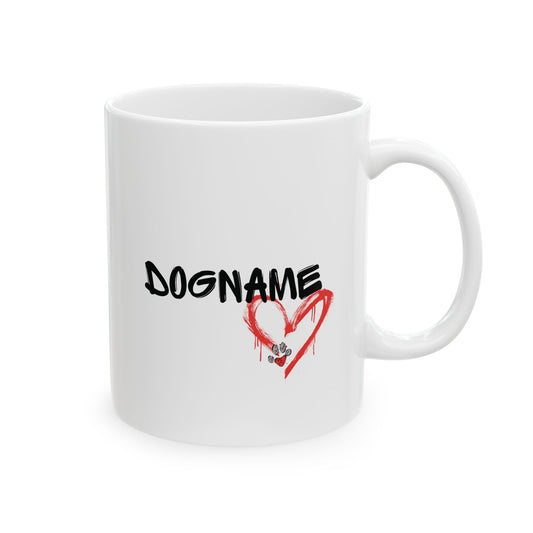 Personalized Yorkie Mug - Graffiti Street Art Dog Gift