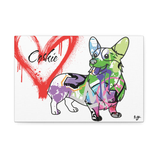 Personalized Corgi illustration showcasing unique and custom pet artwork for dog lovers and enthusiasts.