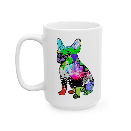 Personalized French Bulldog Mug - Graffiti Street Art Dog Gift
