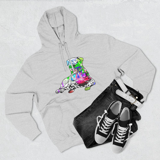 Fleece Hoodie | Rottweiler Graffiti Design