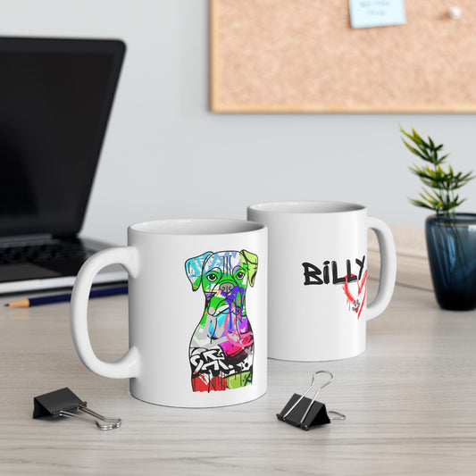 Personalized Boxer Mug | Graffiti Street Art Dog Gift