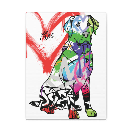 Elegant Labrador Canvas Art showcasing detailed canine portrait for modern home decor and pet lovers