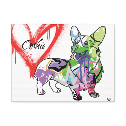 Personalized Corgi illustration showcasing unique and custom pet artwork for dog lovers and enthusiasts.