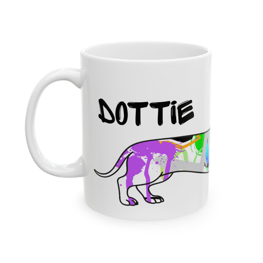 Personalized Dachshund Mug | Graffiti Street Art Dog Image