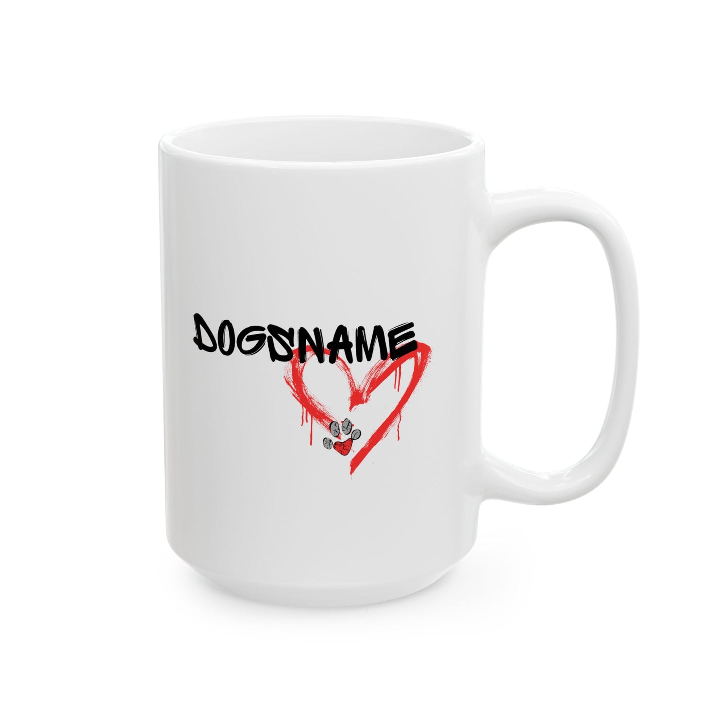 Personalized Pitbull Mug | Graffiti Street Art Dog Gift