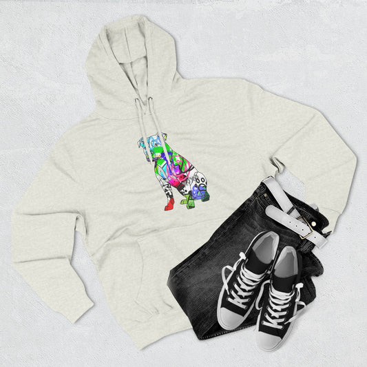 Fleece Hoodie | Graffiti Pitbull Street Art Design