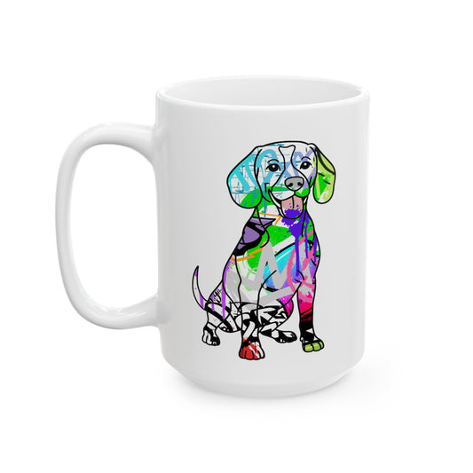 Personalized Beagle Mug | Graffiti Street Art Dog Gift