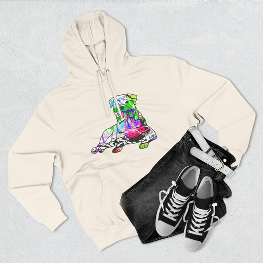 Fleece Hoodie | Rottweiler Graffiti Design