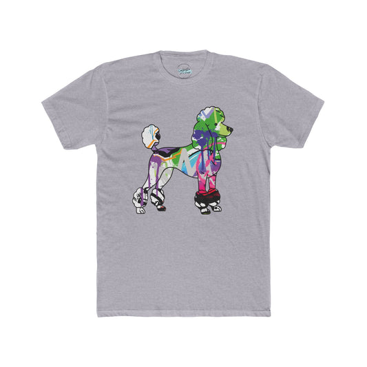 Unisex Cotton Tee | Graffiti Poodle Street Art Design